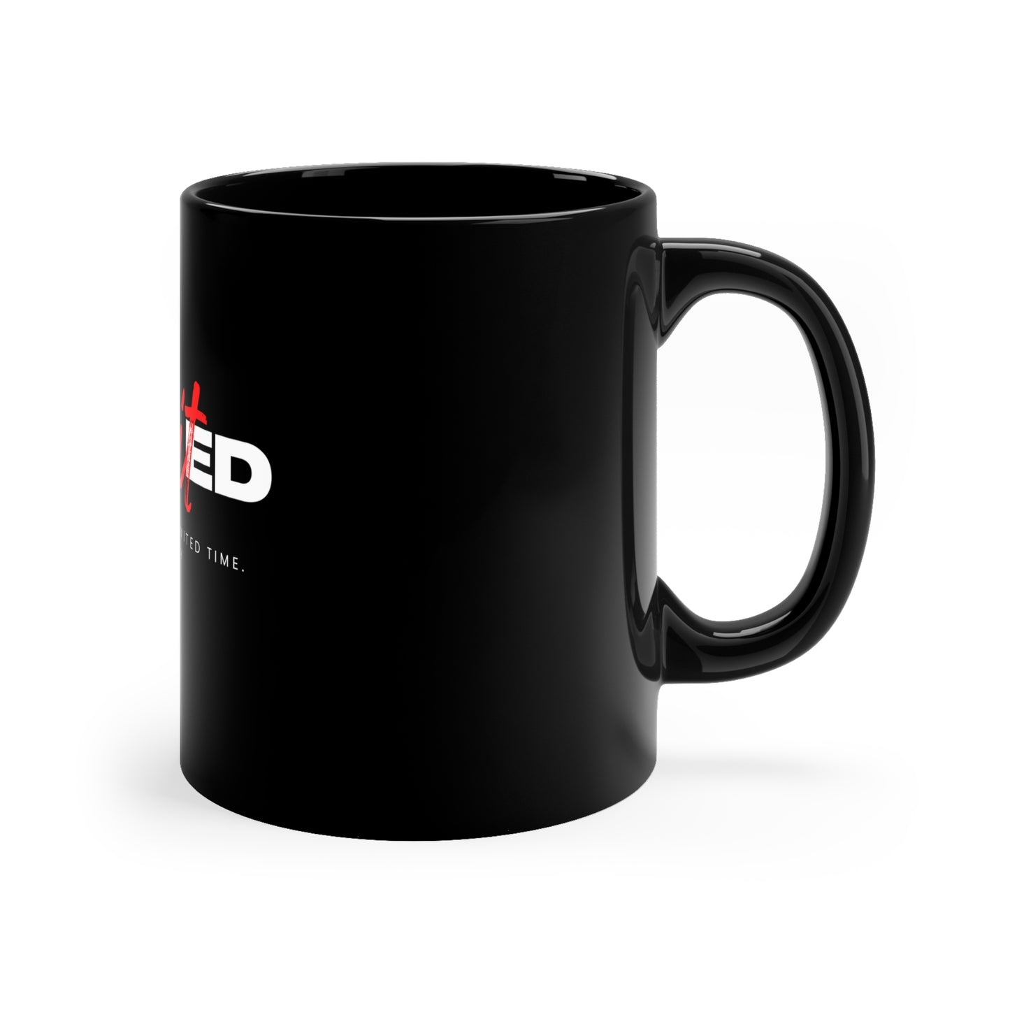 "UNLIMITED POTENTIAL" Black Coffee Mug, 11oz