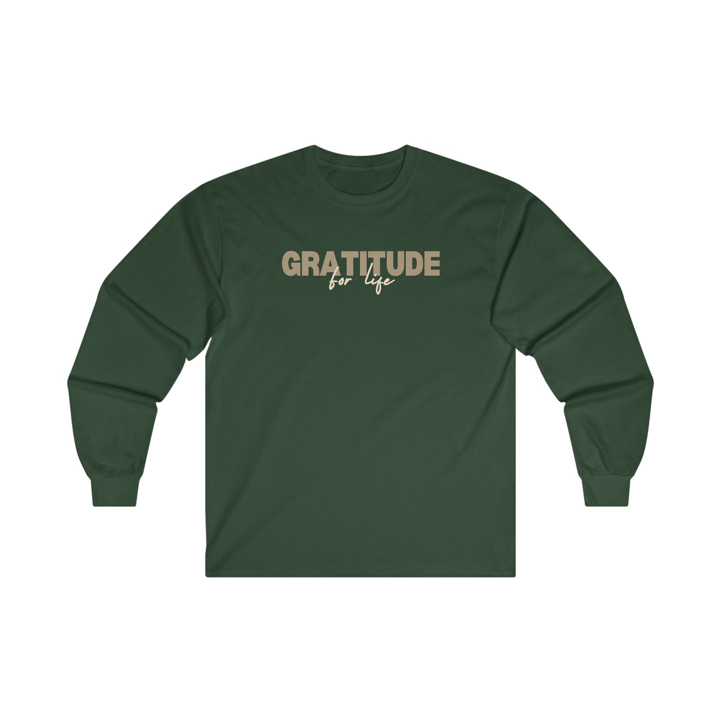 "GRATITUDE FOR LIFE" Long Sleeve T-Shirt