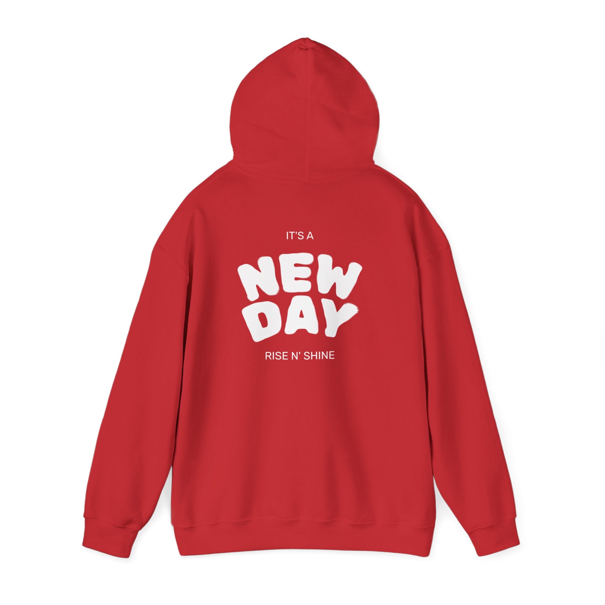 Gratitude New Day Hoodie — "Gratitude" Front, "New Day" Back Inspirational Hoodie
