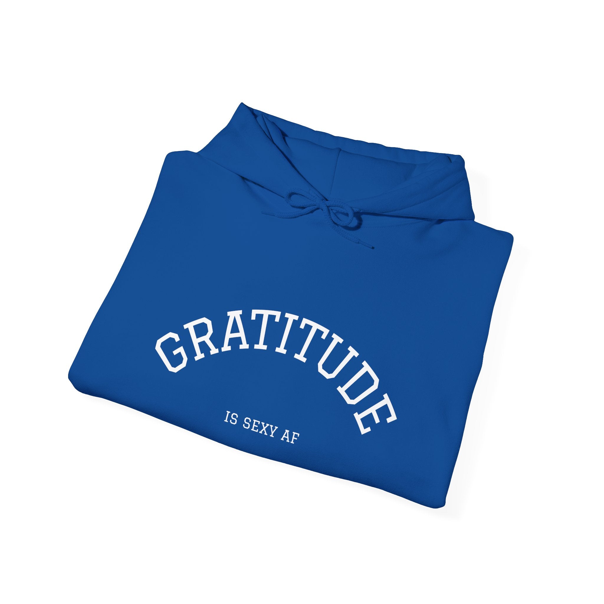 Gratitude New Day Hoodie — "Gratitude" Front, "New Day" Back Inspirational Hoodie